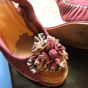 Miss Sixty Leather wedge sandals ( runs small )